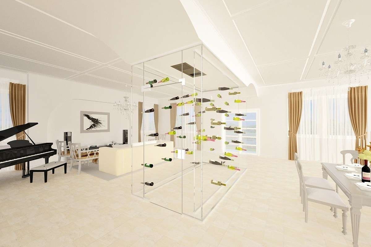 Glass Enclosed Acrylic Cube Series
