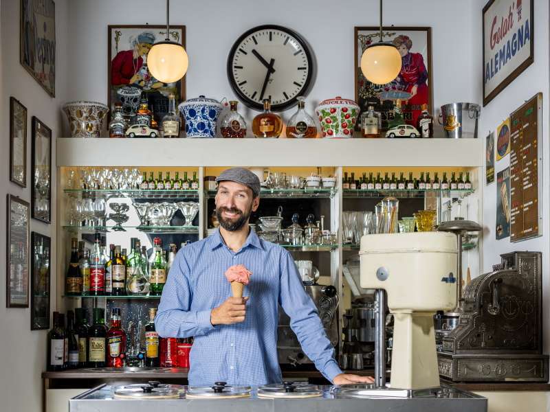 zmrzlinový showroom a muzeum